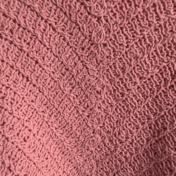 Pink Crochet Knit Tank Top - Picture 4 of 6